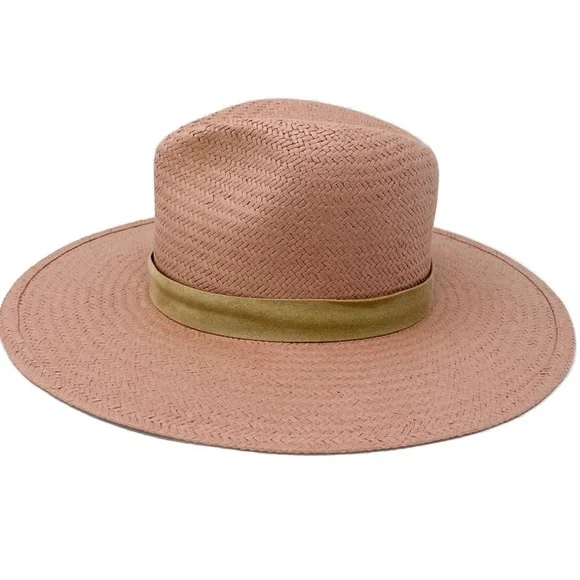 Lovely Bird - SAN SEBASTIAN STRAW FEDORA QUARTZ PINK - Sz. M - Picture 2 of 7